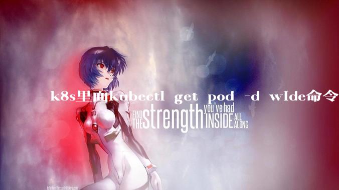 k8s里面kubectl get pod -d wide命令作用是什么？
