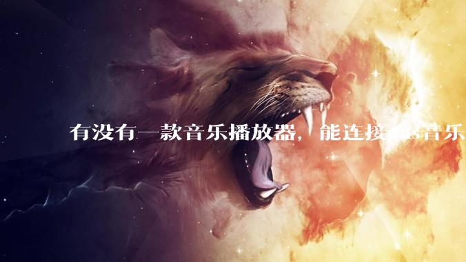 有没有一款音乐播放器，能连接nas音乐，创建音乐库，自动匹配歌词封面等等？类似infuse的概念呢？