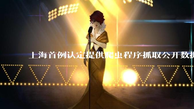 上海首例认定提供爬虫程序抓取公开数据构成提供侵入计算机信息系统程序罪案，该案件有哪些细节值得关注？