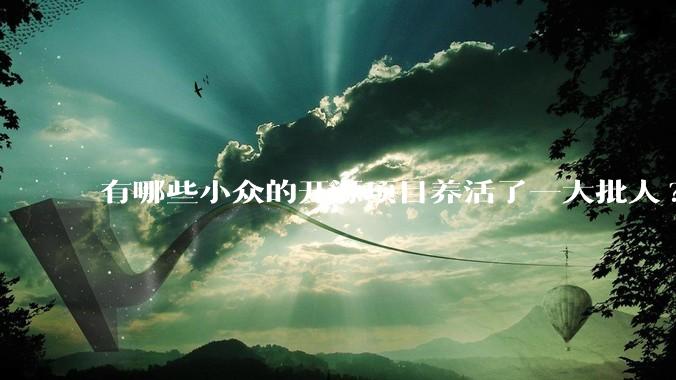 有哪些小众的开源项目养活了一大批人?